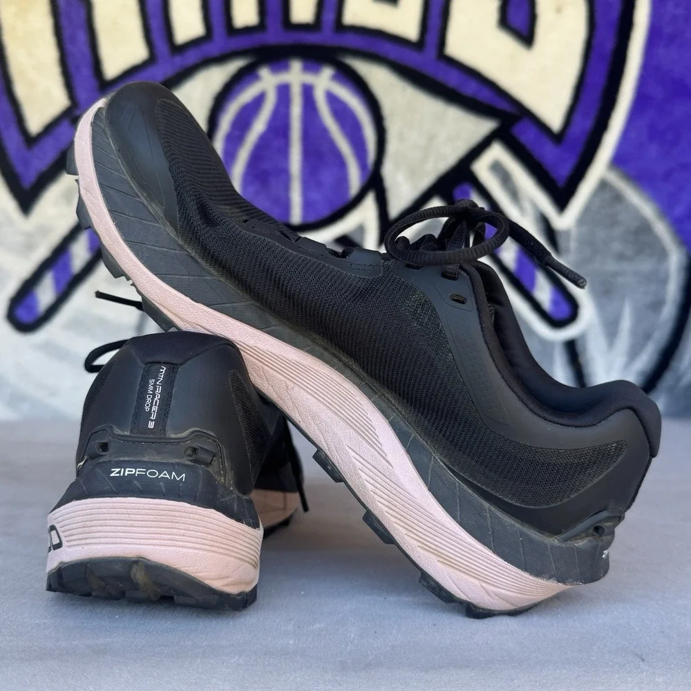 Size 8.5 - Topo MTN Racer 3 Women's Trail Running Shoes Sneakers Black/Mauve - Picture 9 of 10